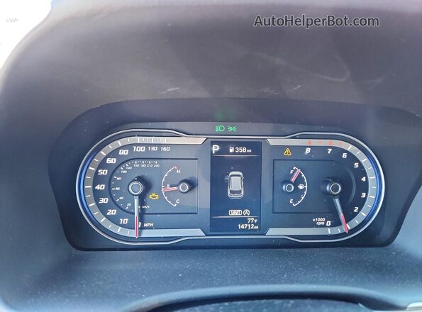 5NMJB3DE2RH414965 2024 HYUNDAI TUCSON Red ხელსაწყოთა პანელის ხედი