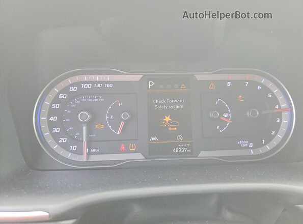 5NMJB3DEXRH300924 2024 HYUNDAI TUCSON Gray Вид щитка приладів
