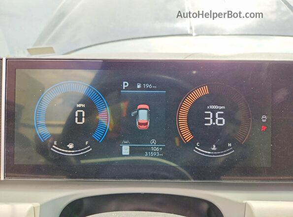 5NMJB3DEXSH554672 2025 HYUNDAI TUCSON Blue Instrument cluster view