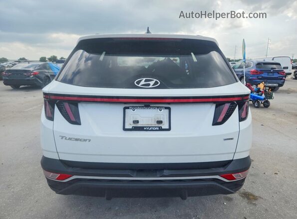 5NMJBCAE0NH122889 2022 HYUNDAI TUCSON White Vista trasera