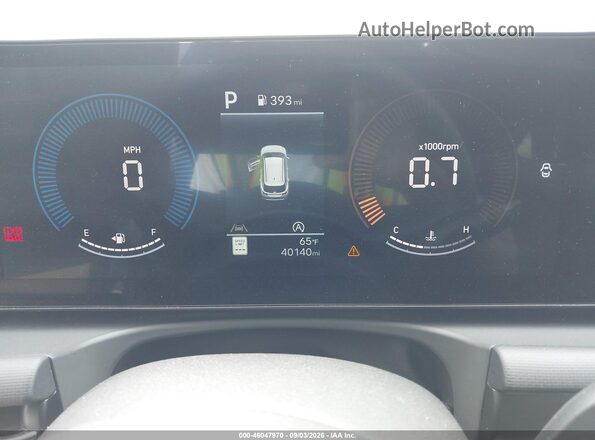 5NMJBCDEXSH580382 2025 HYUNDAI TUCSON Blue Вид задніх сидінь
