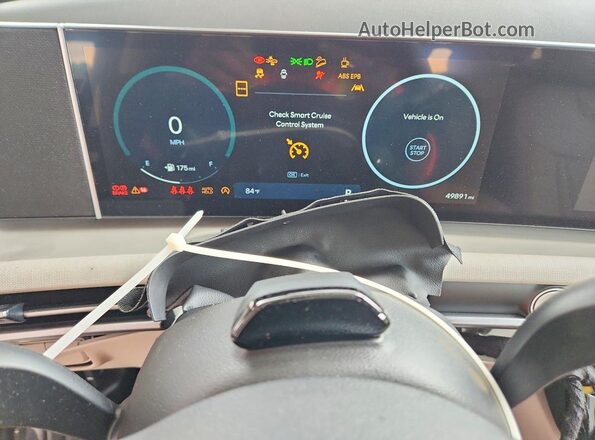 5NMJC3DE4SH544071 2025 HYUNDAI TUCSON Gray Սարքավորումների վահանակի տեսք