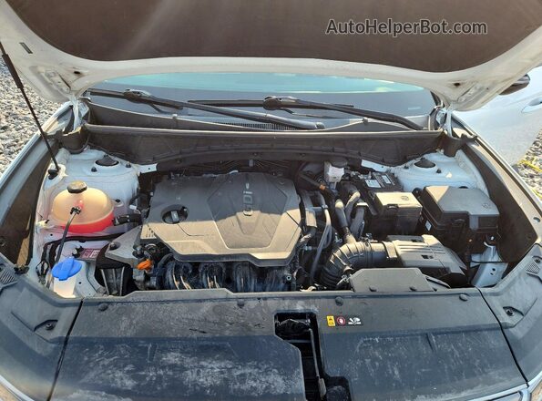 5NMJCCAE1NH160029 2022 HYUNDAI TUCSON White ძრავის განყოფილების ხედი