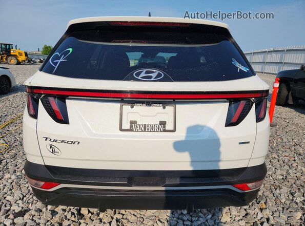 5NMJCCAE1NH160029 2022 HYUNDAI TUCSON White უკანა ხედი