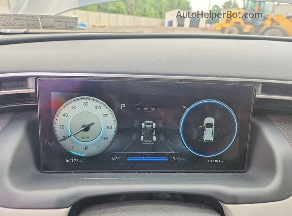 5NMJCCAEXNH061791 2022 HYUNDAI TUCSON Black Vista del cuadro de instrumentos