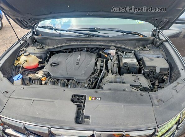 5NMJCCAEXNH061791 2022 HYUNDAI TUCSON Black Vista del compartimento del motor