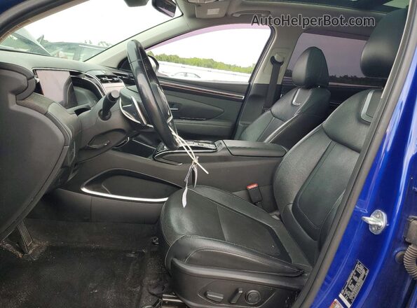 5NMJE3AE5NH103830 2022 HYUNDAI TUCSON Синий Вид салона спереди