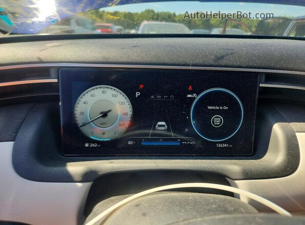 5NMJECAE0NH091778 2022 HYUNDAI TUCSON Синий Вид щитка приборов