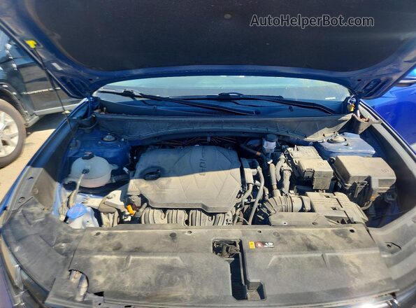 5NMJECAE0NH091778 2022 HYUNDAI TUCSON Синий Вид подкапотного пространства