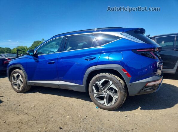 5NMJECAE0NH091778 2022 HYUNDAI TUCSON Синий Задняя левая четверть