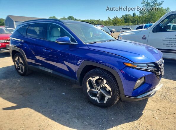 5NMJECAE0NH091778 2022 HYUNDAI TUCSON Синий Передняя правая четверть