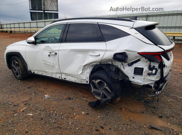 5NMJECAE2NH052612 2022 HYUNDAI TUCSON White Trasero izquierdo