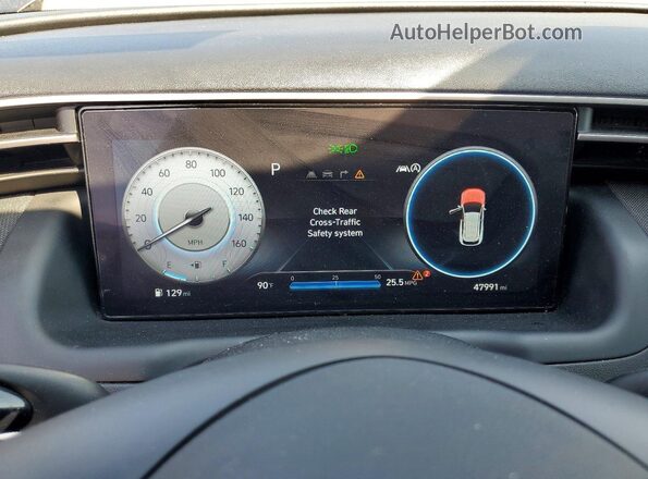 5NMJECAE9PH210527 2023 HYUNDAI TUCSON Gray ხელსაწყოთა პანელის ხედი
