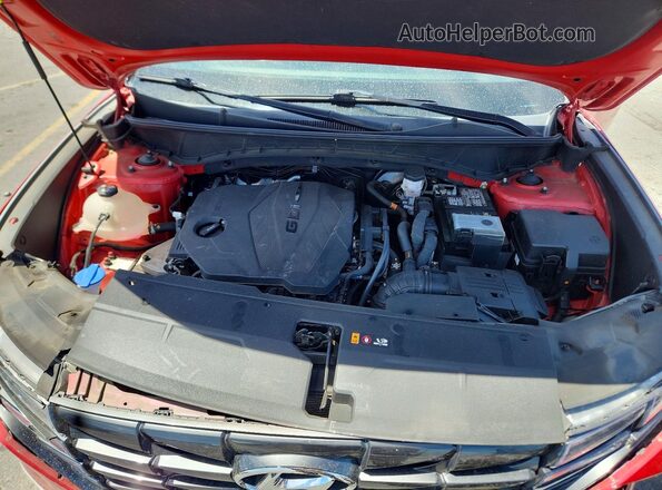 5NMJFCAE0PH206282 2023 HYUNDAI TUCSON Red ძრავის განყოფილების ხედი