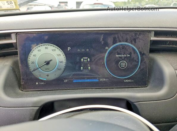 5NMJFCAE4PH205782 2023 HYUNDAI TUCSON Black Սարքավորումների վահանակի տեսք