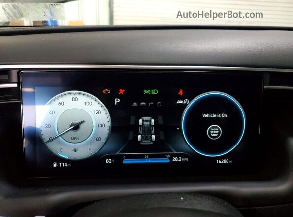 5NMJFCDE2RH407759 2024 HYUNDAI TUCSON Gray Widok zestawu wskaźników