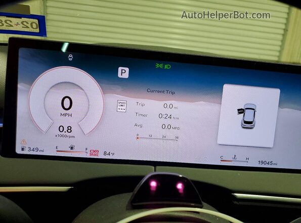 5NMMADTBXTH062674 2026 GENESIS GV70 White Instrument cluster view