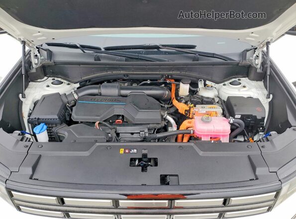 5NMP24G12RH015515 2024 HYUNDAI SANTA White ძრავის განყოფილების ხედი