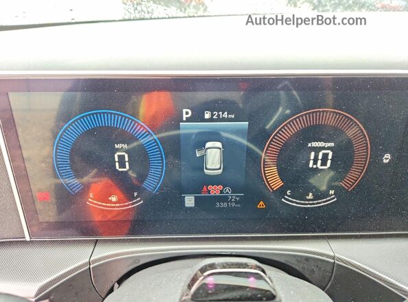 5NMP24GL8RH001717 2024 HYUNDAI SANTA Black Вид щитка приладів