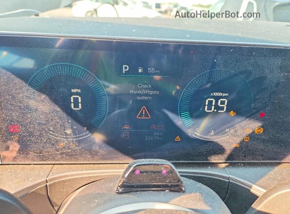 5NMP3DGL9RH010083 2024 HYUNDAI SANTA Black Instrument cluster view