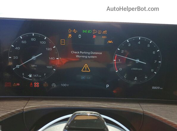 5NMP54GL4TH154691 2026 HYUNDAI SANTA Brown Instrument cluster view