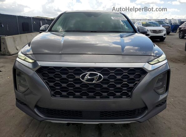 5NMS23AD7KH081717 2019 HYUNDAI SANTA Gray Front view