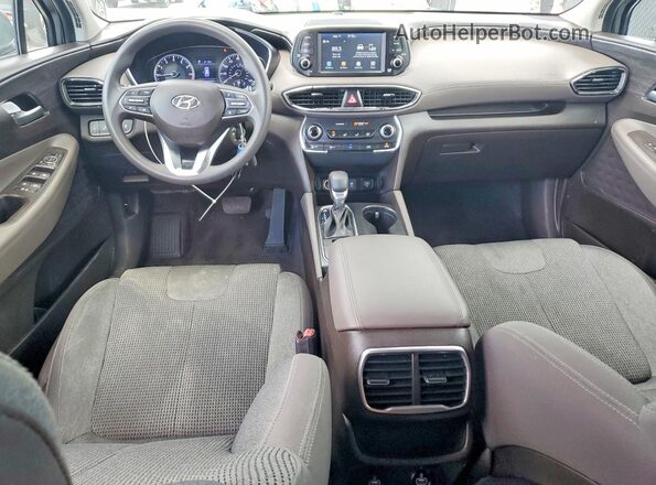 5NMS23AD7KH081717 2019 HYUNDAI SANTA Gray Dashboard view