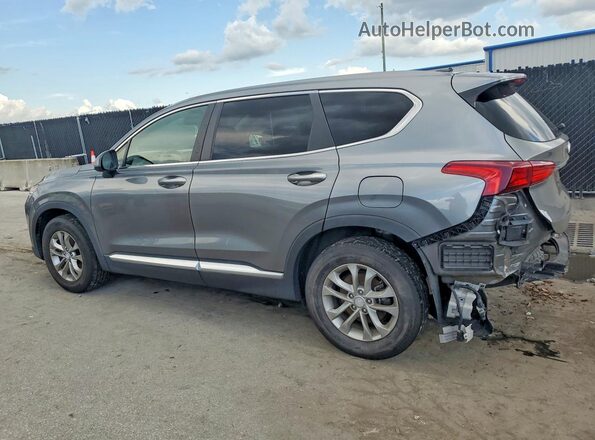 5NMS23AD7KH081717 2019 HYUNDAI SANTA Gray Rear left