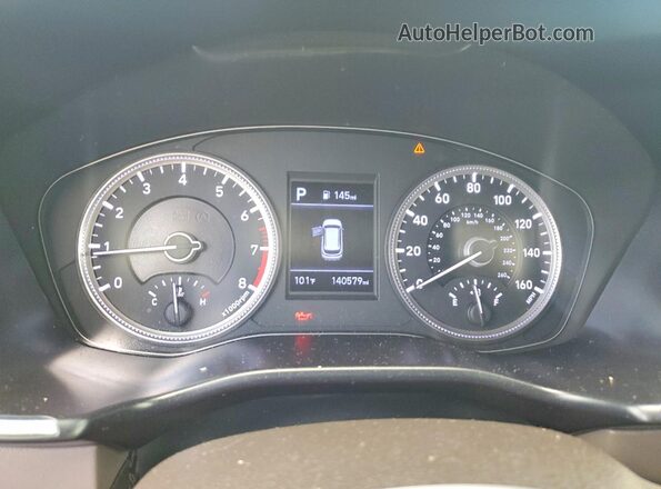 5NMS23AD7KH081717 2019 HYUNDAI SANTA Gray Instrument cluster view
