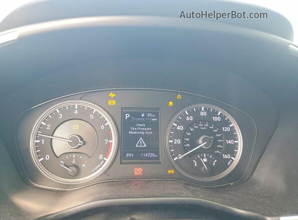 5NMS23AD8LH141568 2020 HYUNDAI SANTA Gray Instrument cluster view