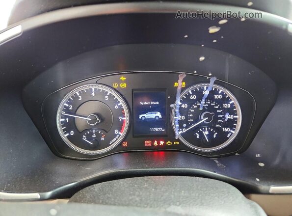 5NMS23ADXLH247942 2020 HYUNDAI SANTA White Instrument cluster view