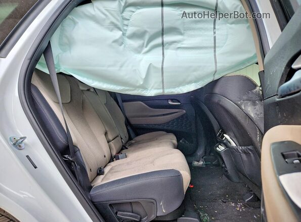 5NMS23ADXLH247942 2020 HYUNDAI SANTA White Rear interior view