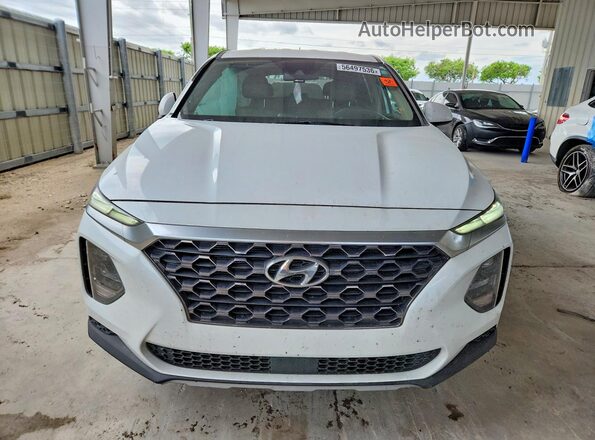 5NMS23ADXLH247942 2020 HYUNDAI SANTA White Front view