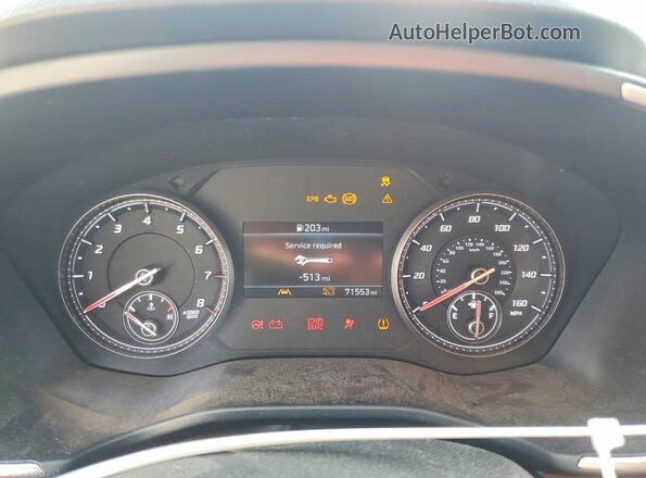 5NMS24AJXNH397743 2022 HYUNDAI SANTA White ხელსაწყოთა პანელის ხედი