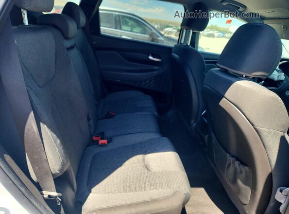 5NMS2CAD3KH072738 2019 HYUNDAI SANTA White უკანა სავარძლების ხედი