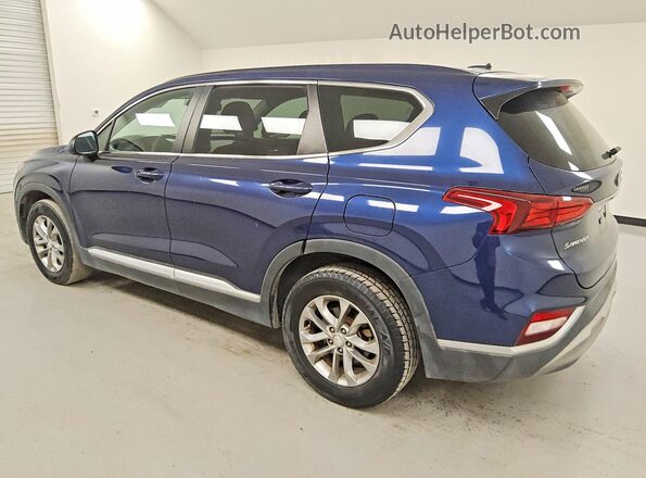 5NMS2CAD8KH088742 2019 HYUNDAI SANTA Blue Rear left