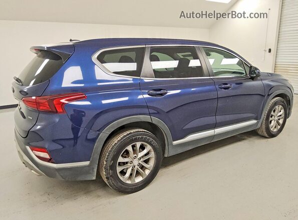 5NMS2CAD8KH088742 2019 HYUNDAI SANTA Blue Rear right