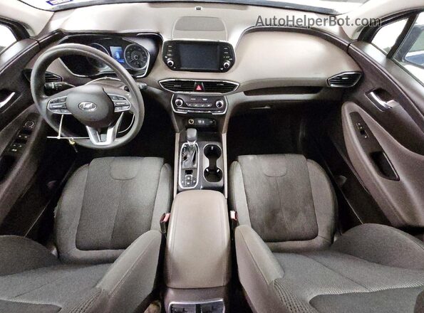 5NMS2CAD8KH088742 2019 HYUNDAI SANTA Blue Dashboard view