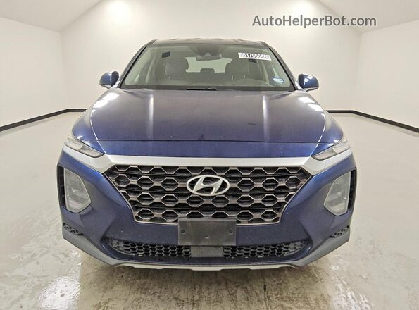 5NMS2CAD8KH088742 2019 HYUNDAI SANTA Blue Front view