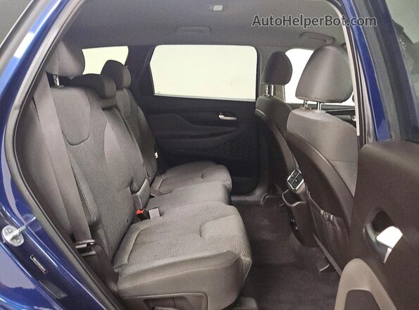 5NMS2CAD8KH088742 2019 HYUNDAI SANTA Blue Rear interior view