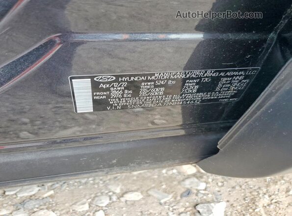 5NMS2DAJ2NH454632 2022 HYUNDAI SANTA Gray Вид підкапотного простору