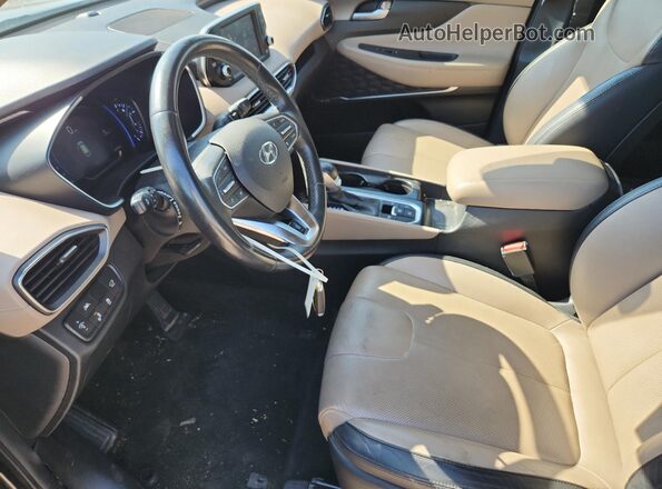 5NMS33AA6LH225343 2020 HYUNDAI SANTA Black წინა სალონის ხედი