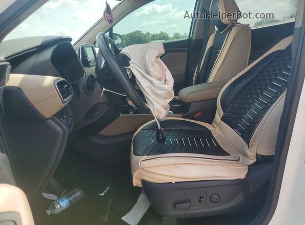5NMS33AD2KH032048 2019 HYUNDAI SANTA White Front interior view