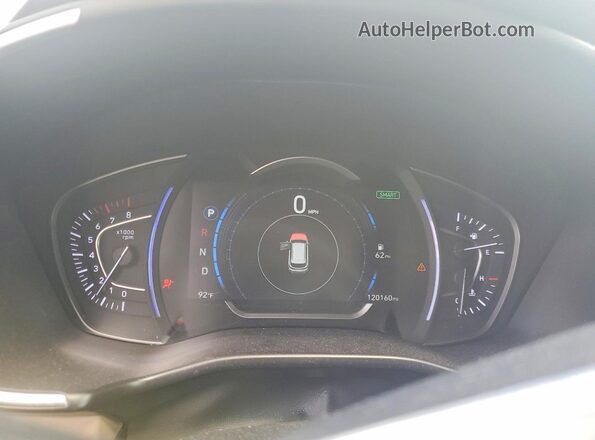 5NMS33AD2KH032048 2019 HYUNDAI SANTA White Instrument cluster view