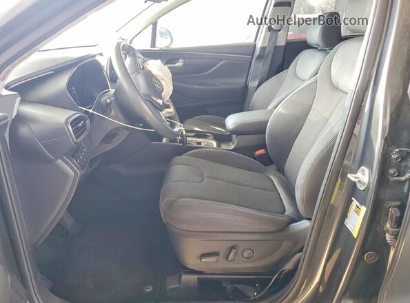 5NMS33ADXLH216185 2020 HYUNDAI SANTA Gray Front interior view