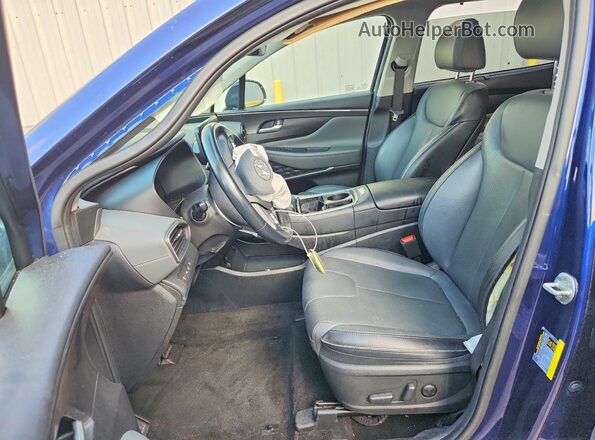 5NMS34AJ6NH405317 2022 HYUNDAI SANTA Blue Front interior view