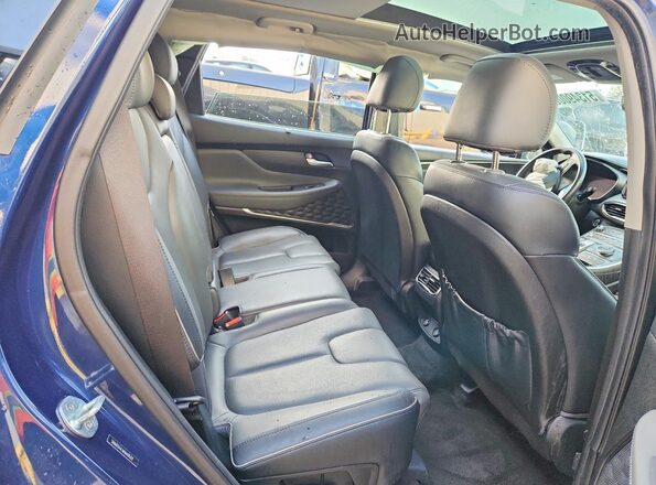 5NMS34AJ6NH405317 2022 HYUNDAI SANTA Blue Rear interior view
