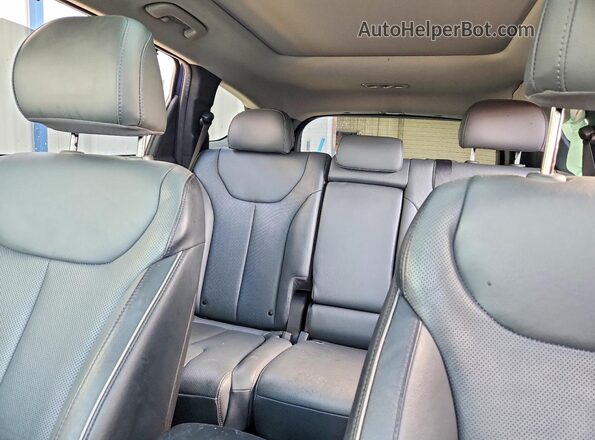 5NMS34AJ6NH405317 2022 HYUNDAI SANTA Blue Rear seats view
