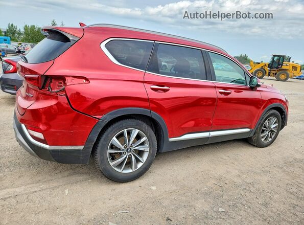 5NMS3CAA1KH049512 2019 HYUNDAI SANTA Red Հետևի աջ