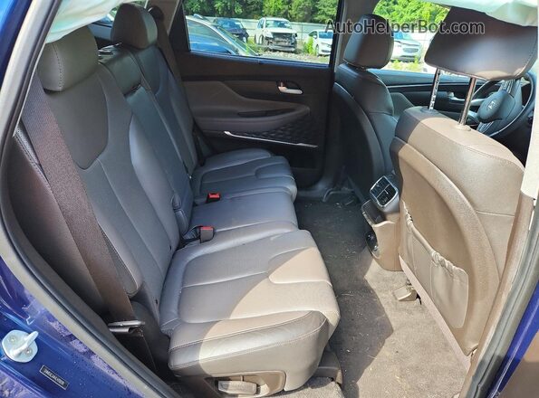 5NMS3CAA4LH200781 2020 HYUNDAI SANTA Синий Вид задней части салона